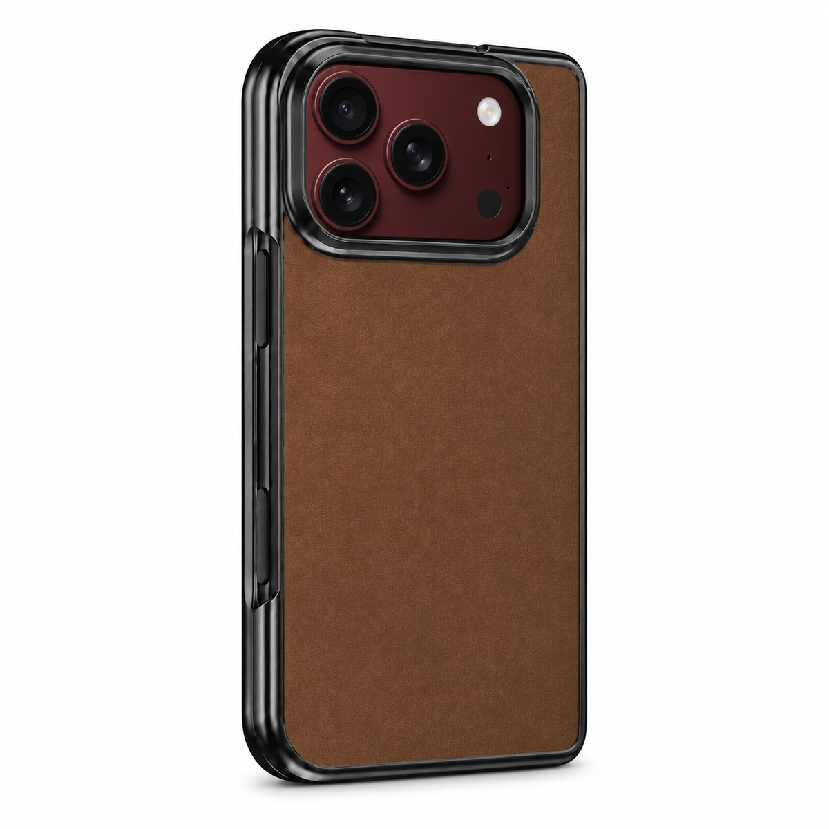 Premium iPhone Case Vegan Leather Sheepskin Texture Business Matte Foldable Shockproof Anti Scratch Non Slip Full Protection Slim Protective Cover Case