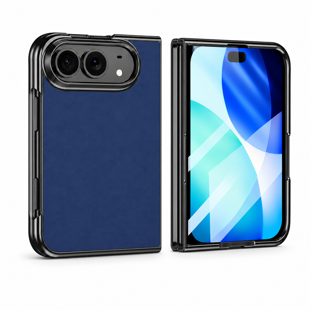 Premium iPhone Case Vegan Leather Sheepskin Texture Business Matte Foldable Shockproof Anti Scratch Non Slip Full Protection Slim Protective Cover Case