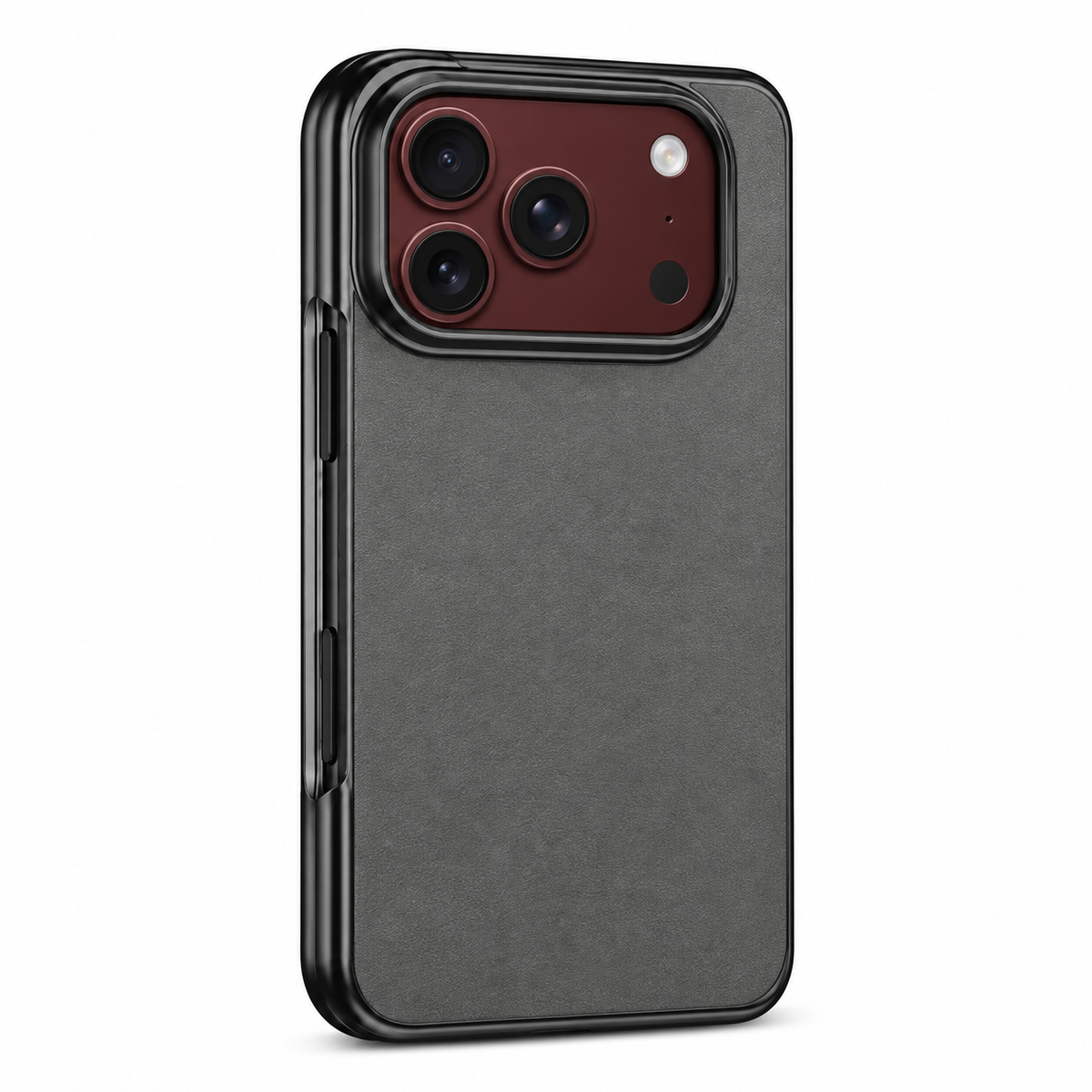 Premium iPhone Case Vegan Leather Sheepskin Texture Business Matte Foldable Shockproof Anti Scratch Non Slip Full Protection Slim Protective Cover Case