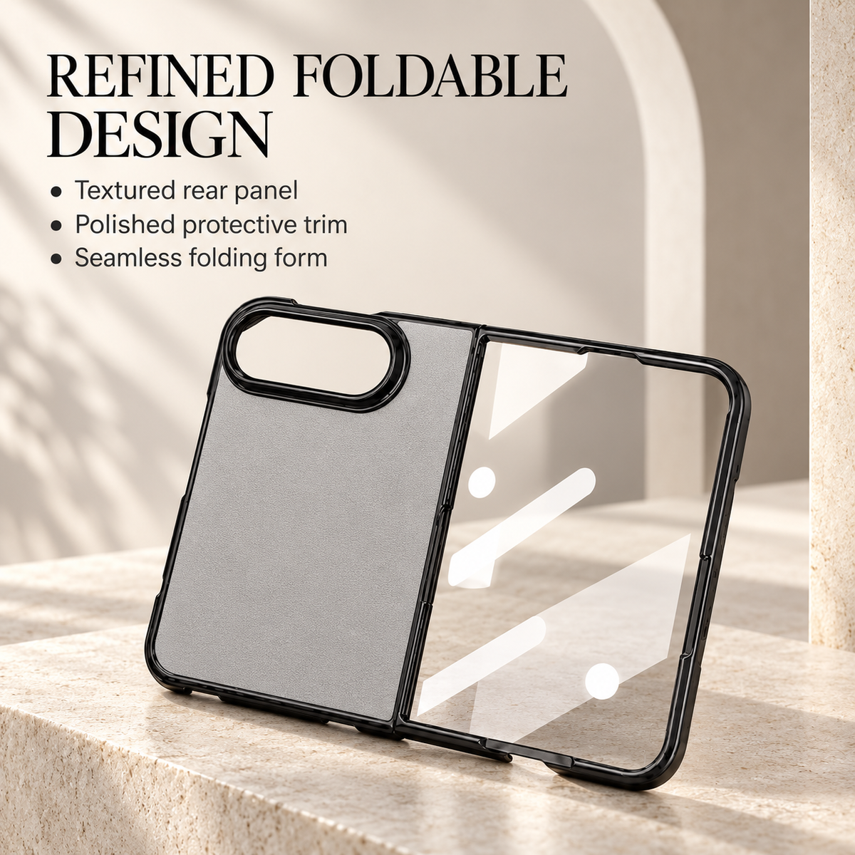 Premium iPhone Case Vintage Leather Style Semi Clear Acrylic Soft Touch Sweat Resistant Slim Foldable Protective Shockproof Phone Cover Case Design
