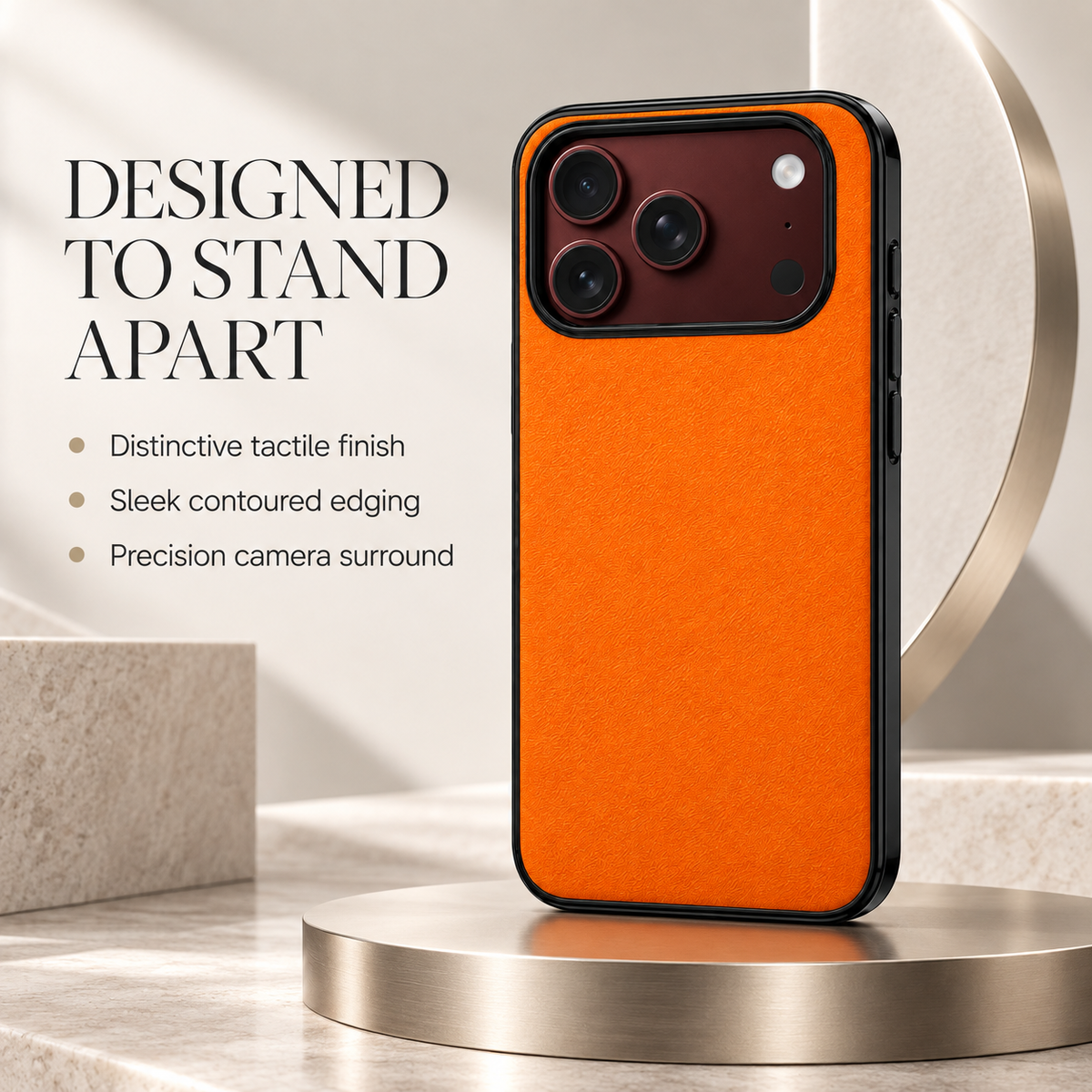 Premium iPhone Case Vintage Leather Style Semi Clear Acrylic Soft Touch Sweat Resistant Slim Foldable Protective Shockproof Phone Cover Case Design