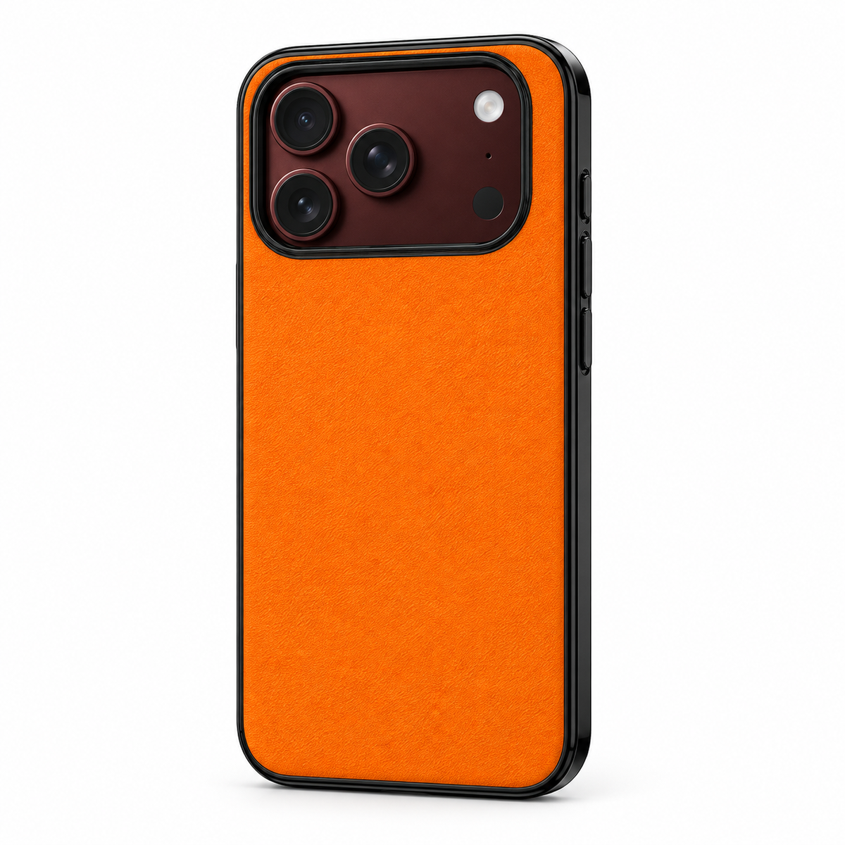 Premium iPhone Case Vintage Leather Style Semi Clear Acrylic Soft Touch Sweat Resistant Slim Foldable Protective Shockproof Phone Cover Case Design