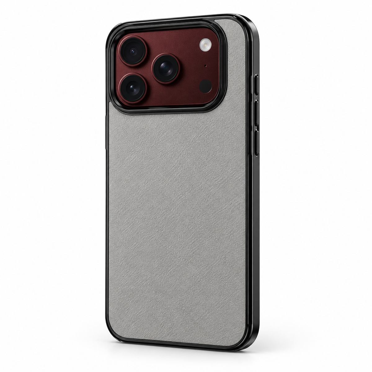 Premium iPhone Case Vintage Leather Style Semi Clear Acrylic Soft Touch Sweat Resistant Slim Foldable Protective Shockproof Phone Cover Case Design
