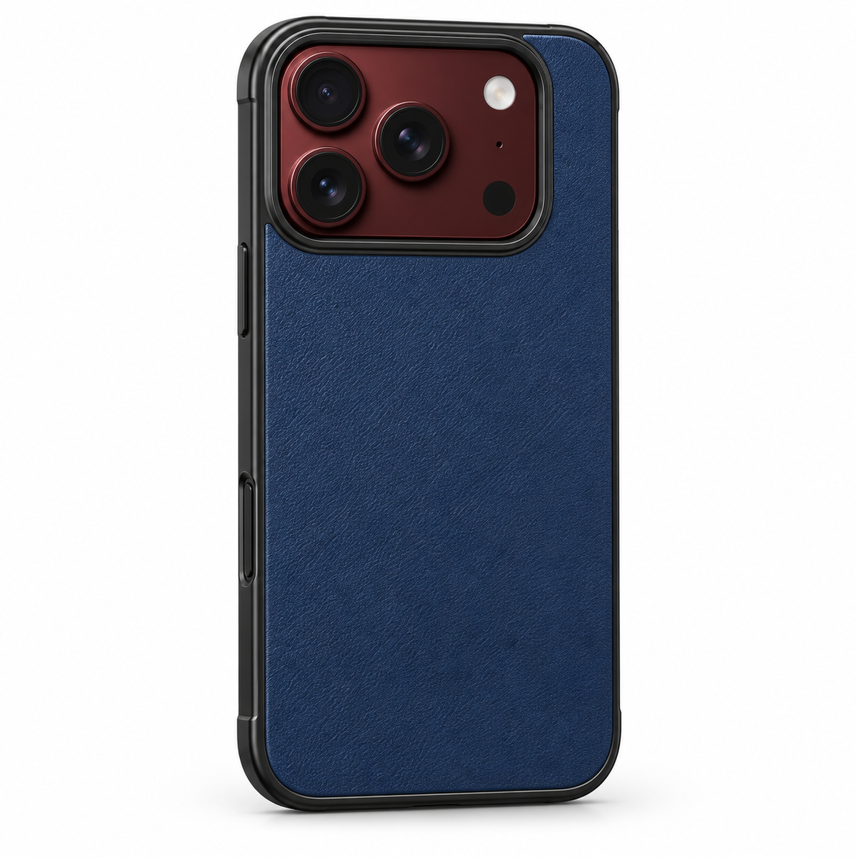 Premium iPhone Case Vintage Leather Style Semi Clear Acrylic Soft Touch Sweat Resistant Slim Foldable Protective Shockproof Phone Cover Case Design
