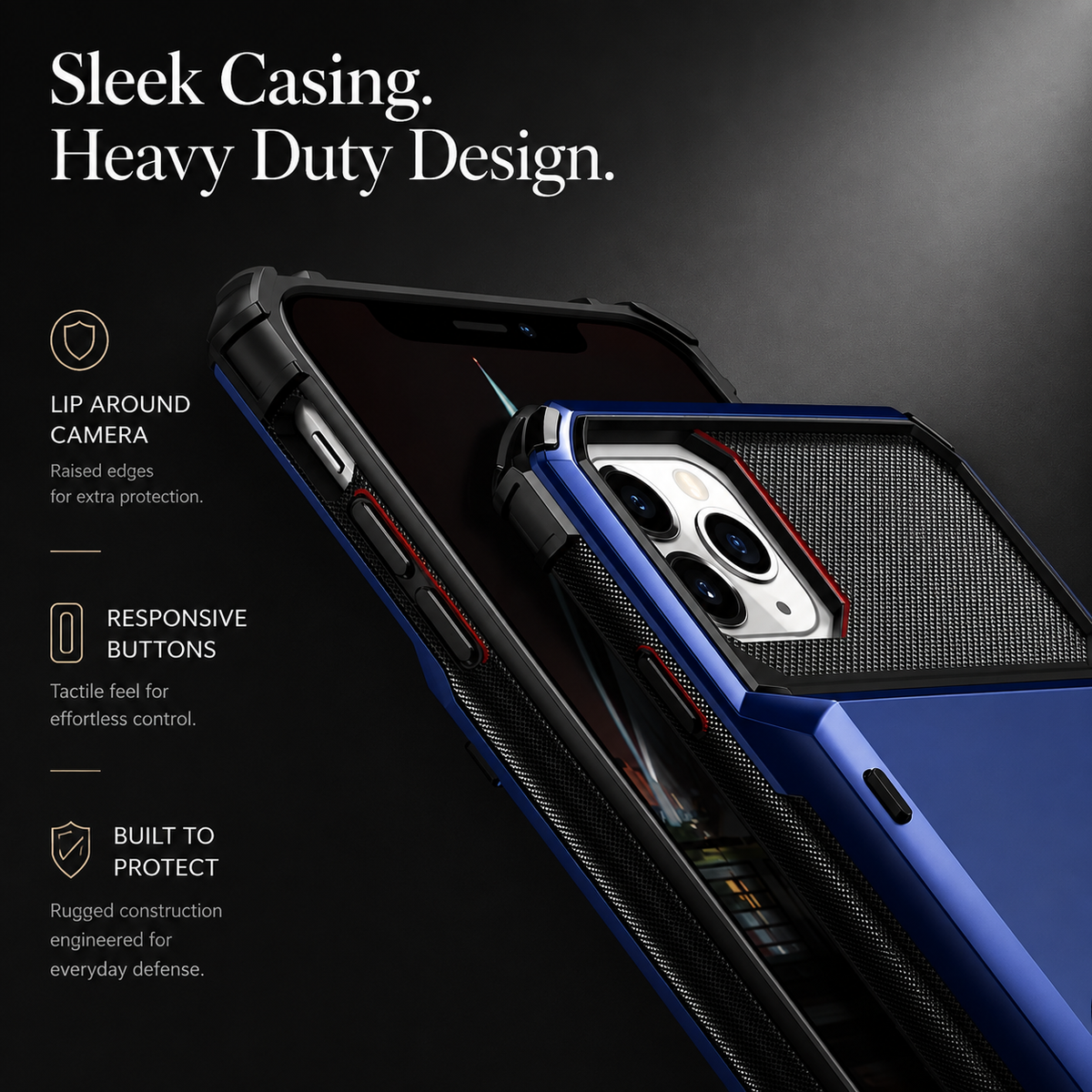 Premium iPhone Case Wallet Card Holder Hidden Flip Door Shockproof Protective Cover Dual Layer Armor Anti Scratch Camera Protection Raised Screen Grip