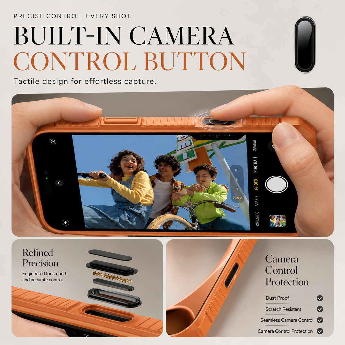Premium iPhone Case Wallet Card Holder Sliding Camera Cover Stand Shockproof Dual Layer Heavy Duty Full Coverage Slim Protective Durable Design