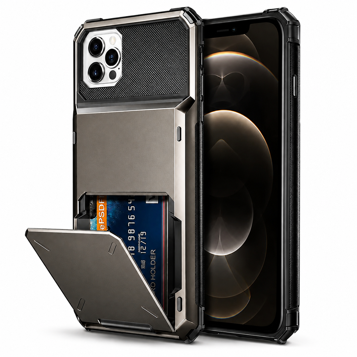 Premium iPhone Case Wallet MagSafe Compatible Magnetic Card Holder Shockproof Protective Cover Camera Lens Protection Slim Full Coverage