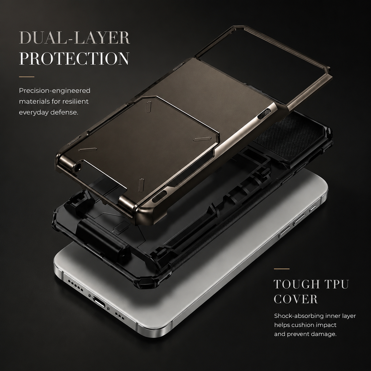 Premium iPhone Case Wallet MagSafe Compatible Magnetic Shockproof Protective Cover 4 Card Holder Camera Lens Protection Slim Leather Stand Design