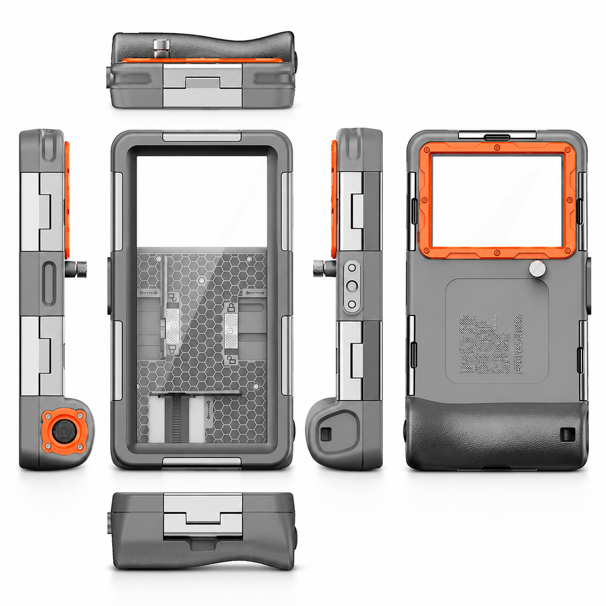 Premium iPhone Case Waterproof Diving Pouch IP68 Underwater Protective Cover Shockproof PC TPU Anti Scratch Lanyard Full Coverage Swimming Photography