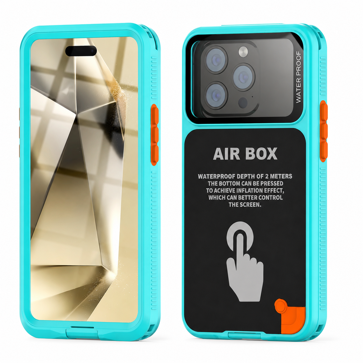 Premium iPhone Case Waterproof Shockproof Protective Cover IP68 Full Body Sealed Design Dustproof Underwater Protection Outdoor Slim Durable Design