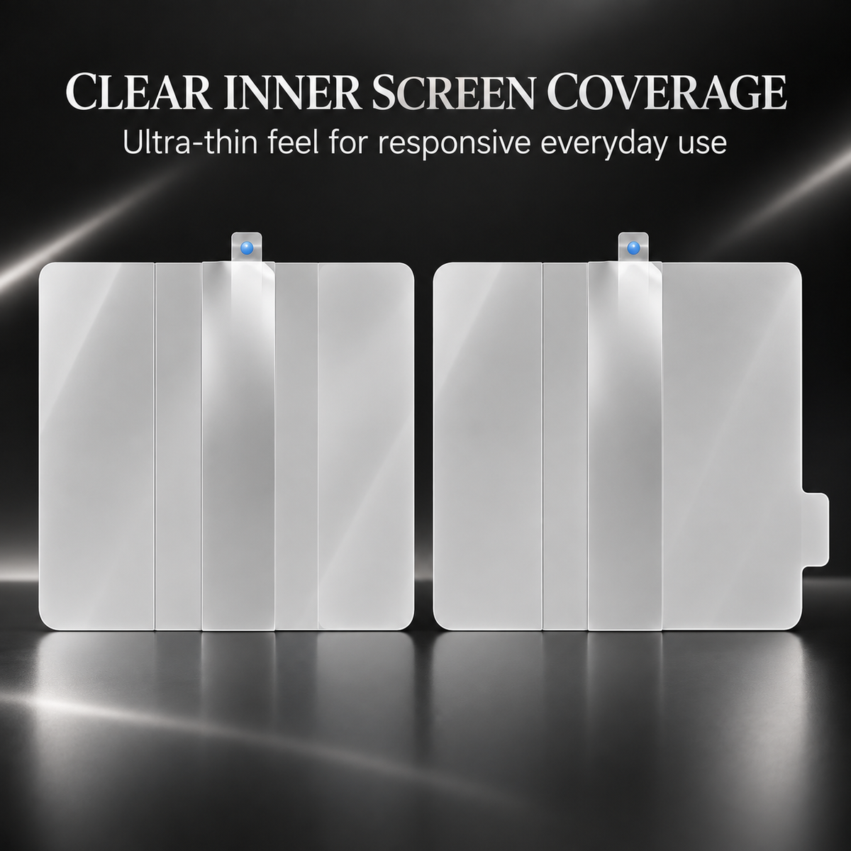 Premium iPhone Screen Protector 6in1 Hydrogel Film HD Inner Outer Rear Soft TPU Anti Shatter Clear Full Coverage Protective Film Set for Foldable