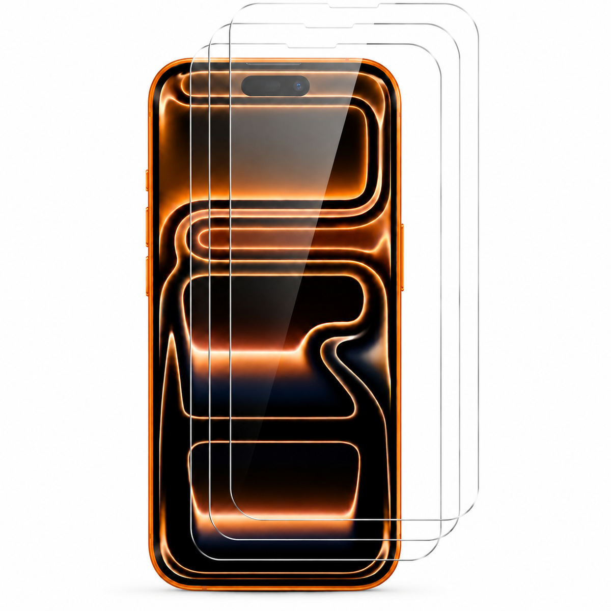 Premium iPhone Screen Protector Tempered Glass HD Clear Anti Fingerprint Scratch Resistant Bubble Free Ultra Thin Shatter Resistant Case Friendly
