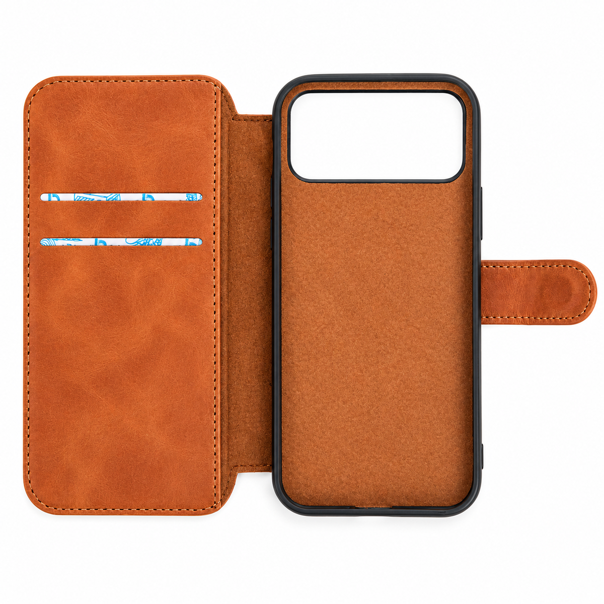 Folio Phone Case with Card Slots, Inner Pocket & Secure Closure