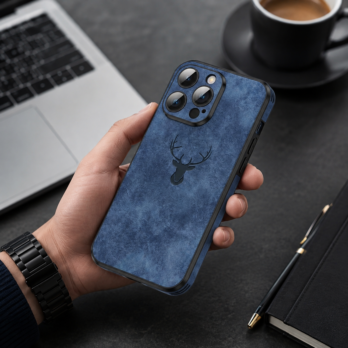 Luxury iPhone Case MagSafe Compatible Leather Texture Silicone Shockproof Protective Cover Camera Lens Protection Slim Bumper Anti Scratch Soft Grip