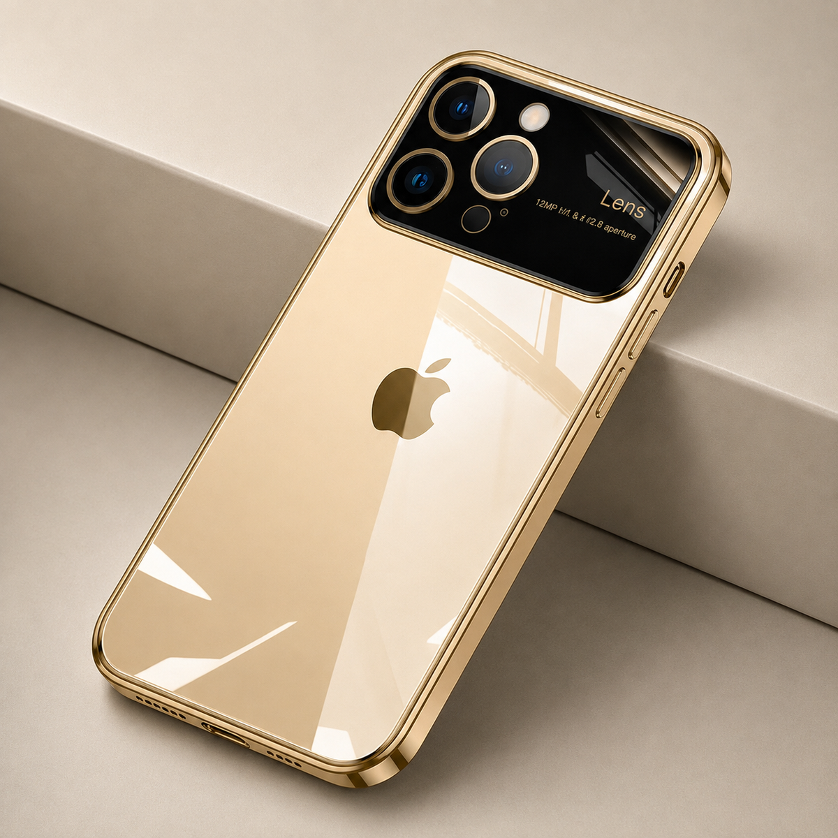 Luxury iPhone Case MagSafe Compatible Transparent Tempered Glass Shockproof Protective Cover Silicone Bumper Camera Lens Protection Ultra Thin Clear