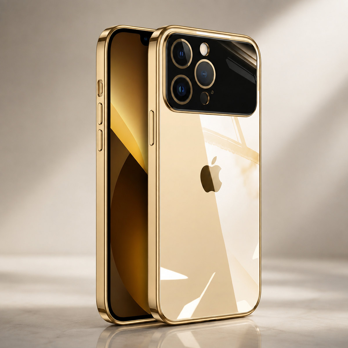 Luxury iPhone Case MagSafe Compatible Transparent Tempered Glass Shockproof Protective Cover Silicone Bumper Camera Lens Protection Ultra Thin Clear