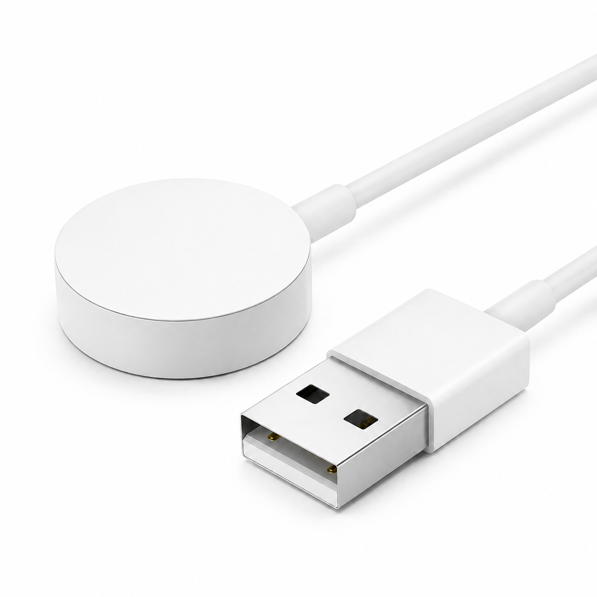 Premium 2 in 1 Magnetic Wireless Charger Cable USB A Fast Charging Cord Smart Chip Protection Magnetic Charging Cable Portable Compatible with iPhone