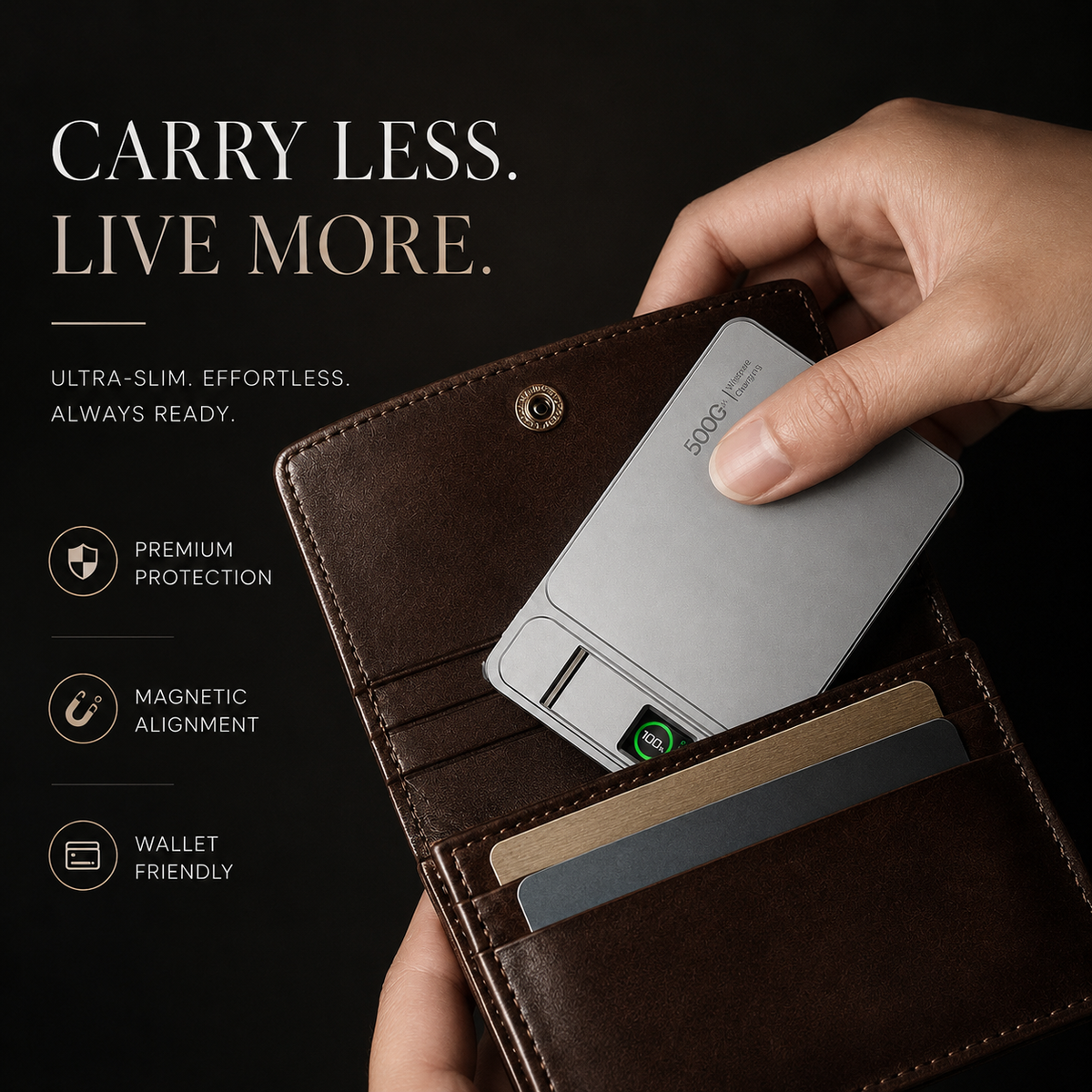 Premium 3 in 1 Magnetic Wireless Power Bank 20W Fast Charging Portable Battery Built In Stand Digital Display Watch Charger Compatible with iPhone