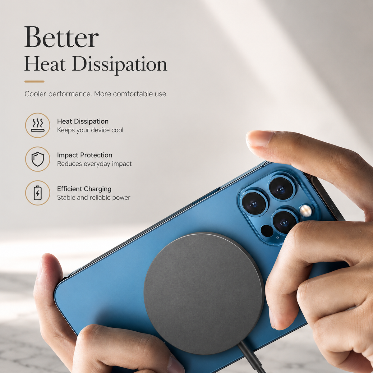 Premium 30W Magnetic Wireless Charger Pad Fast Charging MagSafe Stand USB C PD USB A Power Adapter Compatible iPhone Non Slip Portable
