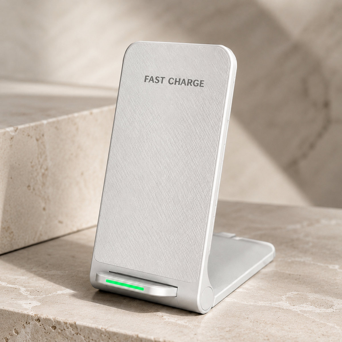 Premium 30W Wireless Charger Stand Fast Charging Foldable Phone Charging Stand USB C Vertical Horizontal Viewing Compatible with iPhone Travel Design