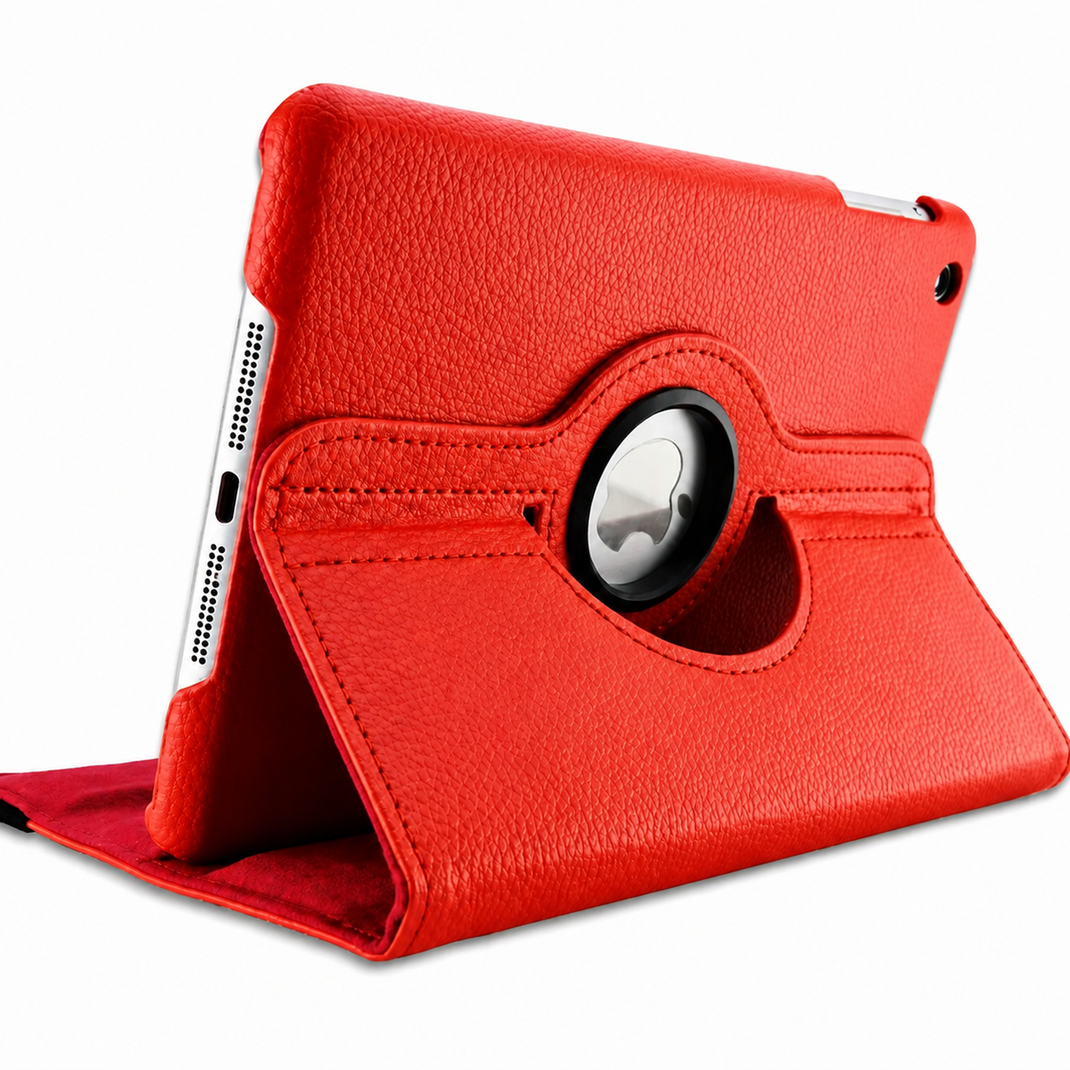 Premium 360 Rotating PU Leather iPad Case Smart Cover Auto Sleep Wake Shockproof Stand Multi Angle Tablet Protective Case Compatible with iPad