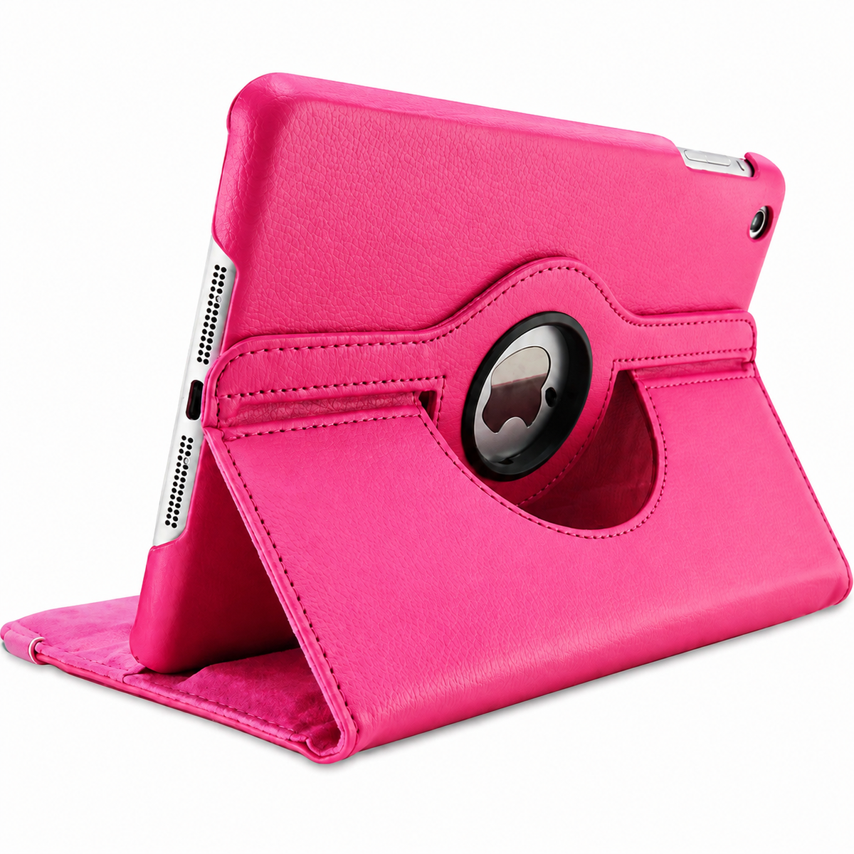 Premium 360 Rotating PU Leather iPad Case Smart Cover Auto Sleep Wake Shockproof Stand Multi Angle Tablet Protective Case Compatible with iPad