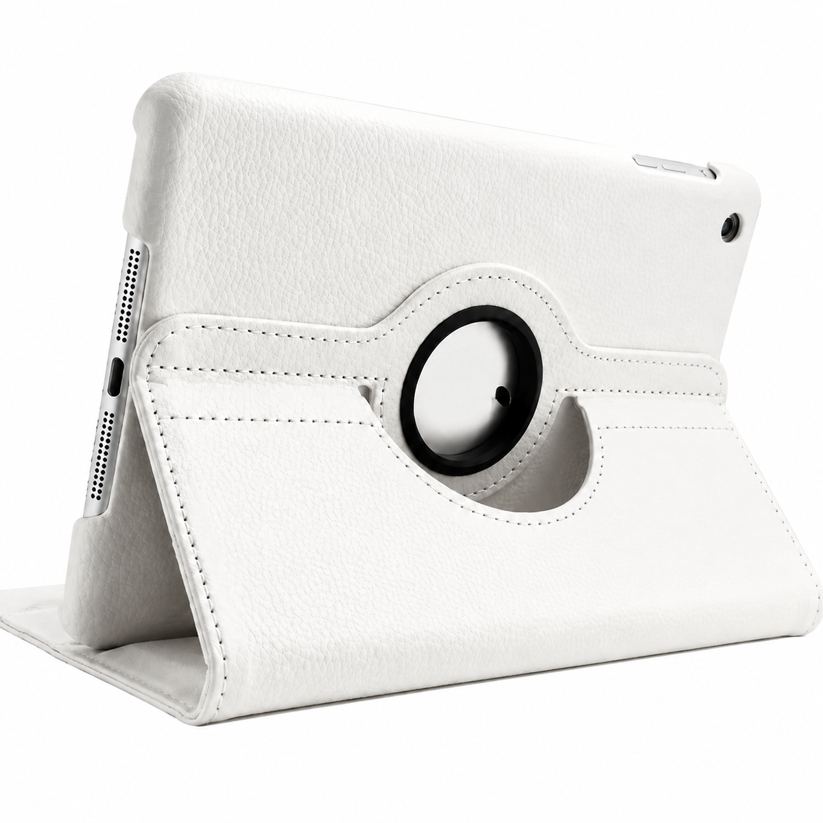 Premium 360 Rotating PU Leather iPad Case Smart Cover Auto Sleep Wake Shockproof Stand Multi Angle Tablet Protective Case Compatible with iPad