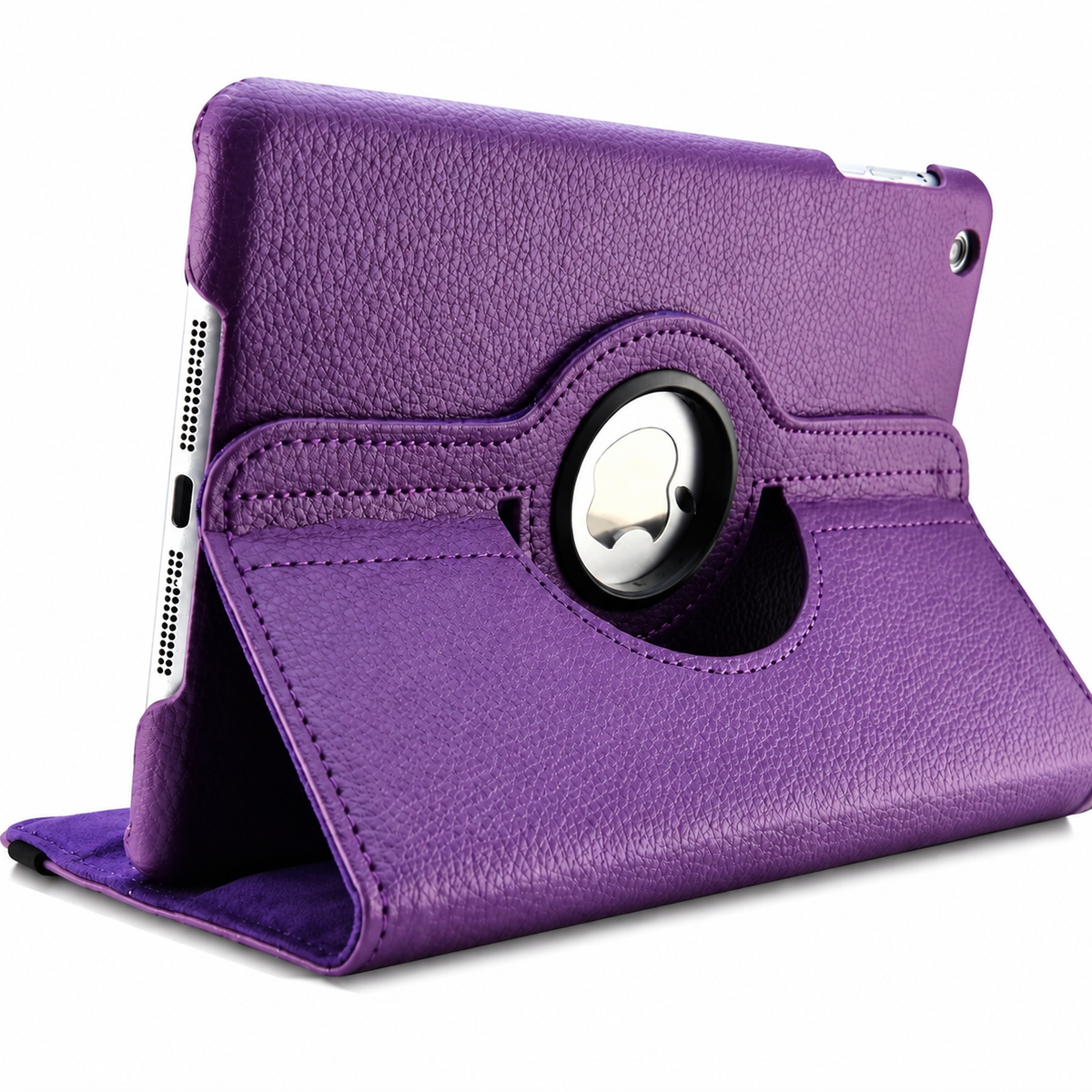 Premium 360 Rotating PU Leather iPad Case Smart Cover Auto Sleep Wake Shockproof Stand Multi Angle Tablet Protective Case Compatible with iPad