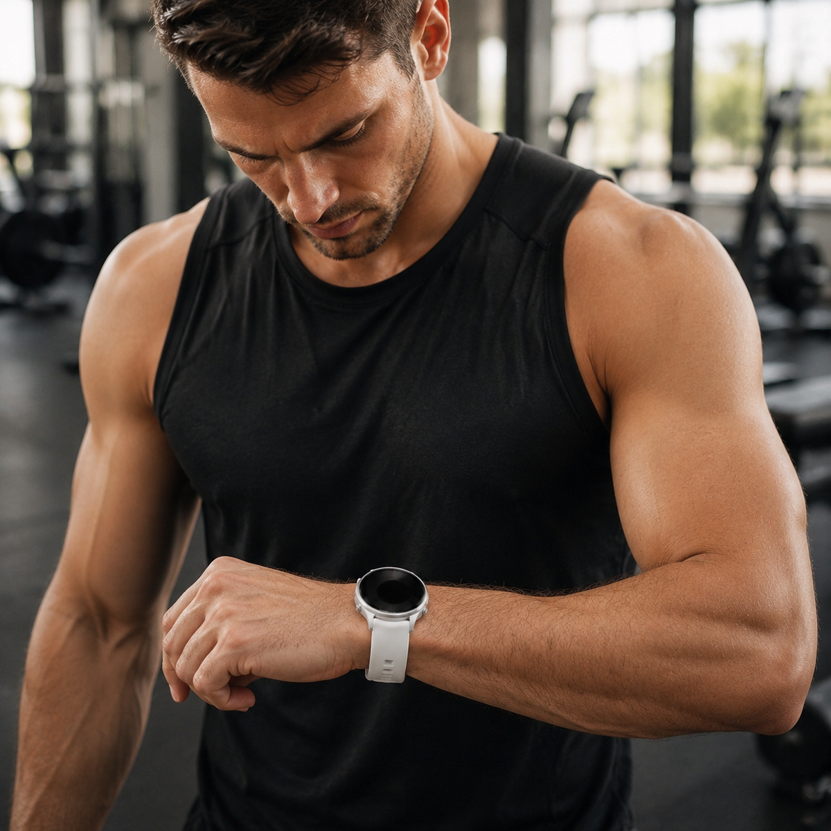 Premium AMOLED GPS Smart Watch 1.46 Inch HD Display Bluetooth Calling Fitness Tracker Health Monitor Wireless Charging NFC Smartwatch Compatible with iPhone