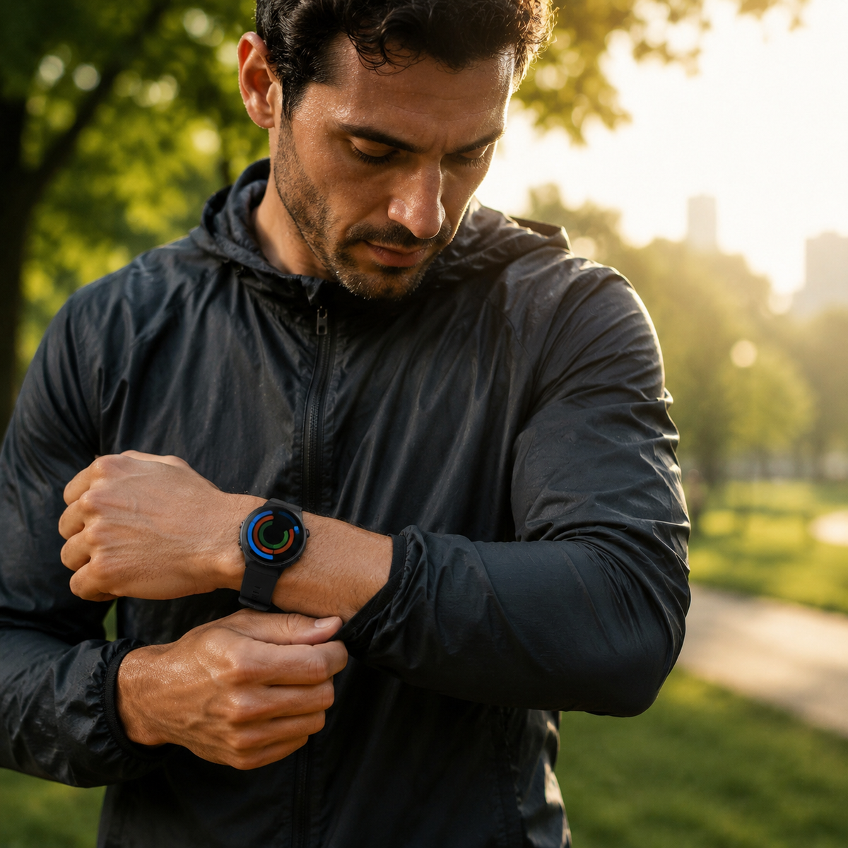 Premium AMOLED GPS Smart Watch 1.46 Inch HD Display Bluetooth Calling Fitness Tracker Health Monitor Wireless Charging NFC Smartwatch Compatible with iPhone