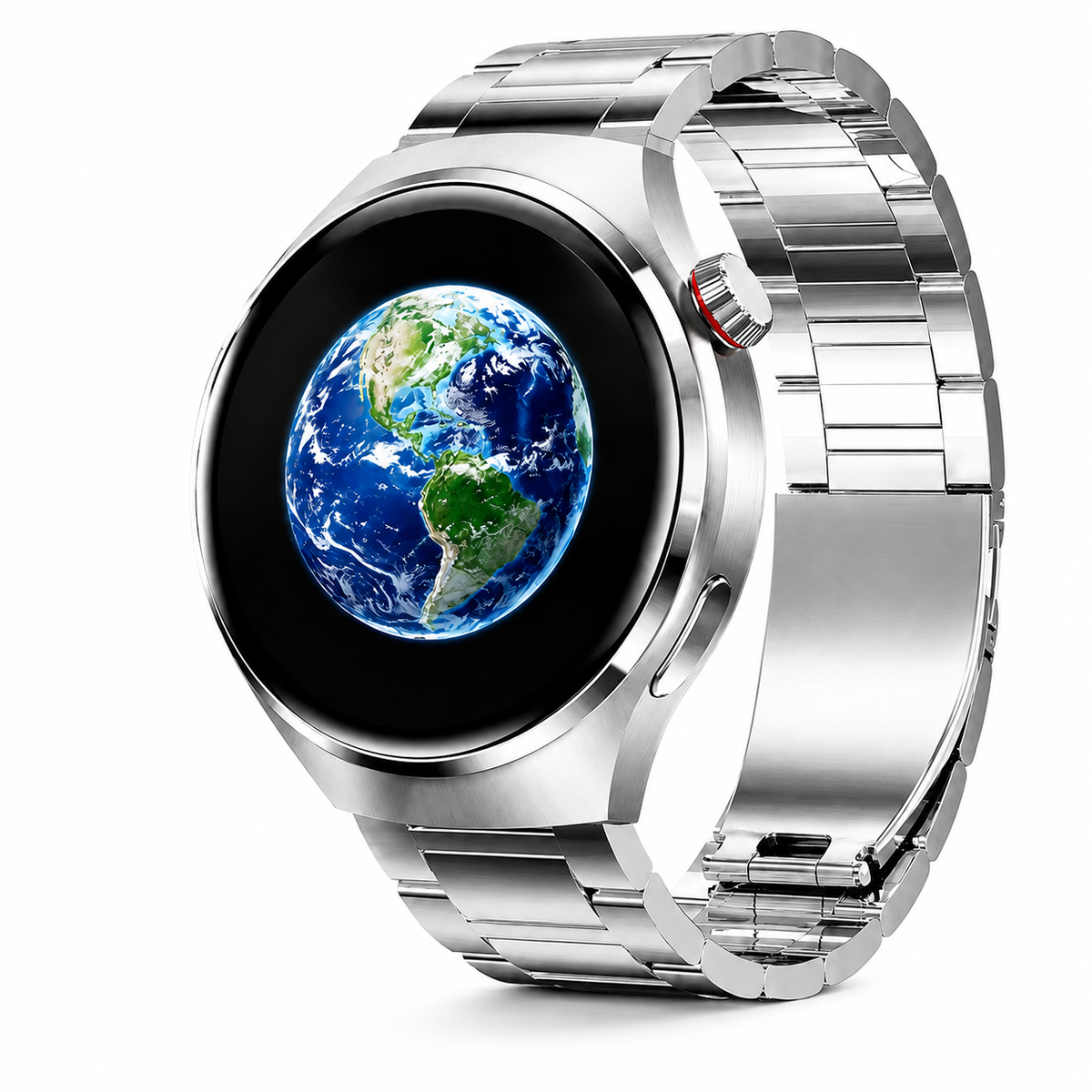 Premium AMOLED GPS Smart Watch 1.46 Inch HD Display Bluetooth Calling Fitness Tracker Health Monitor Wireless Charging NFC Smartwatch Compatible with iPhone