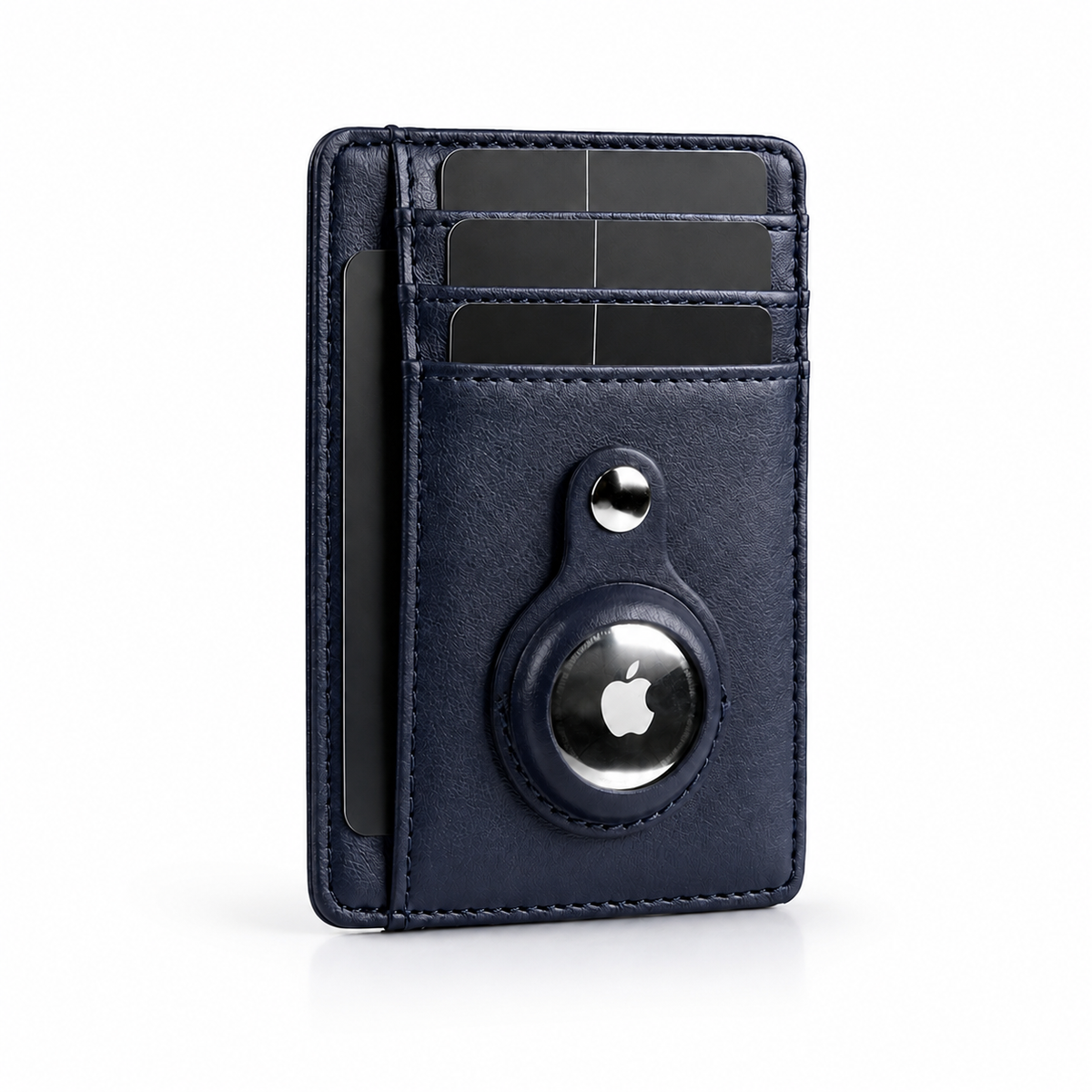 Premium AirTag Wallet Leather Card Holder RFID Blocking Slim Anti Lost Scratch Resistant Cash Coin Holder Travel Wallet Compatible with iPhone