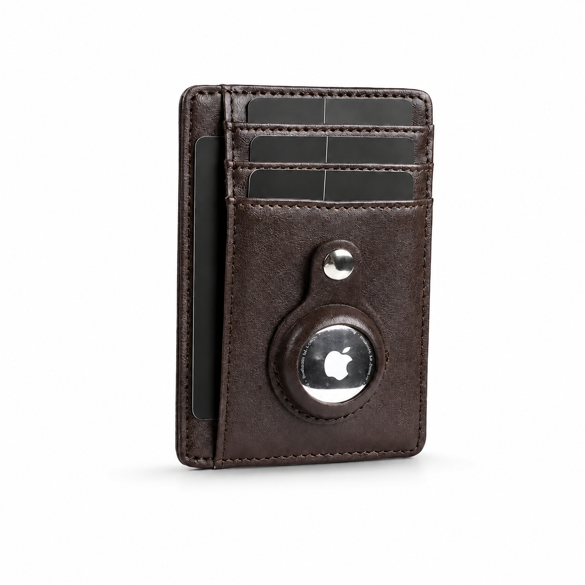 Premium AirTag Wallet Leather Card Holder RFID Blocking Slim Anti Lost Scratch Resistant Cash Coin Holder Travel Wallet Compatible with iPhone