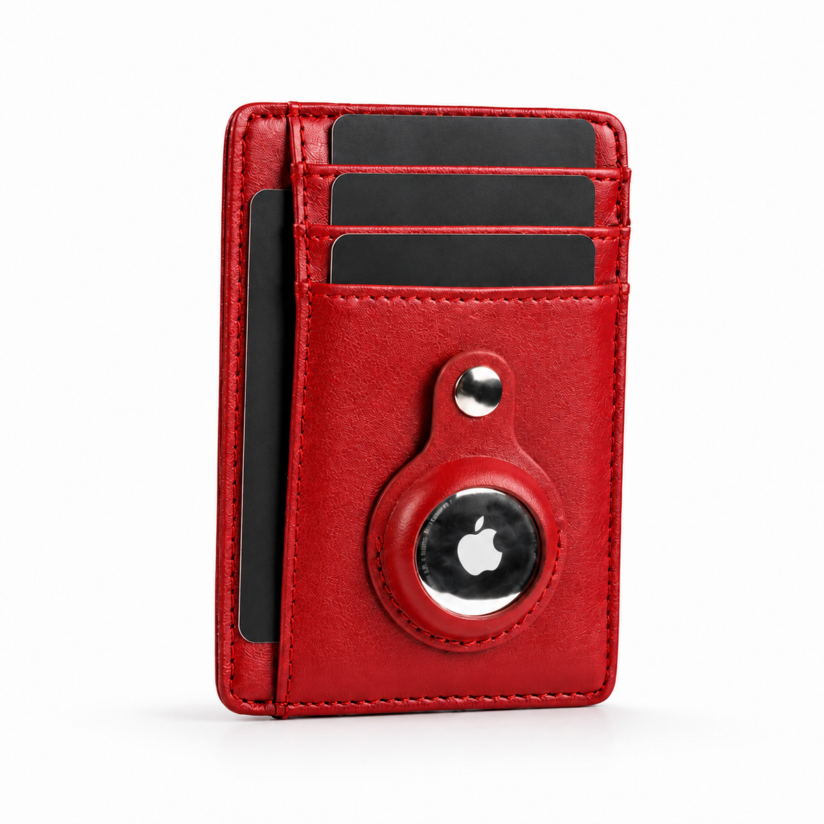 Premium AirTag Wallet Leather Card Holder RFID Blocking Slim Anti Lost Scratch Resistant Cash Coin Holder Travel Wallet Compatible with iPhone