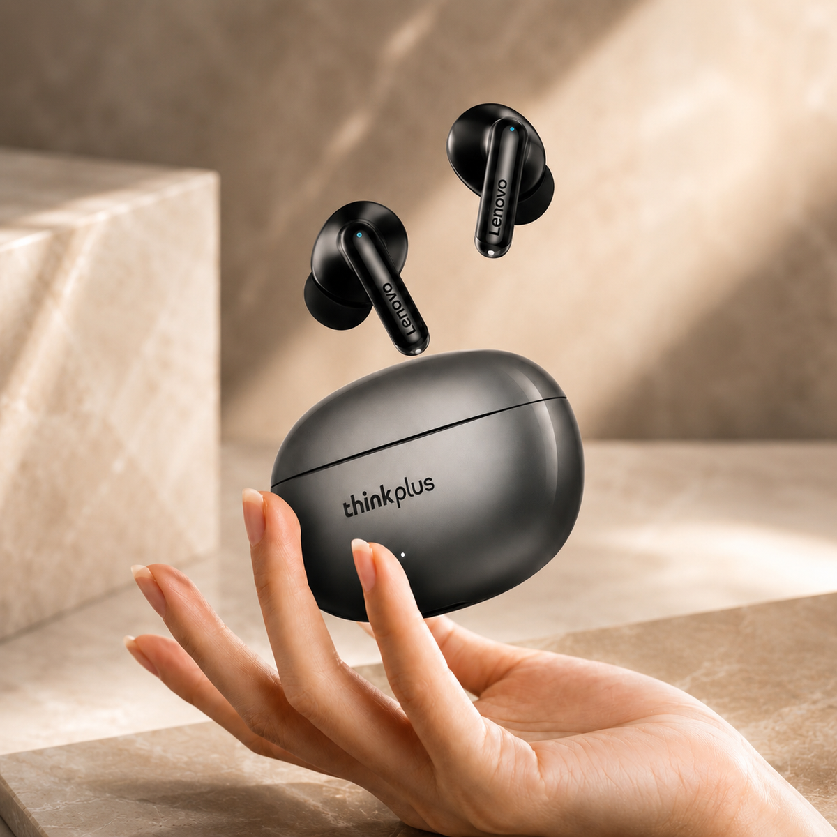Premium Bluetooth 5.3 Wireless Earbuds Stereo In Ear Headphones Clear Microphone Sport Fit Low Latency Charging Case TWS Compatible with iPhone