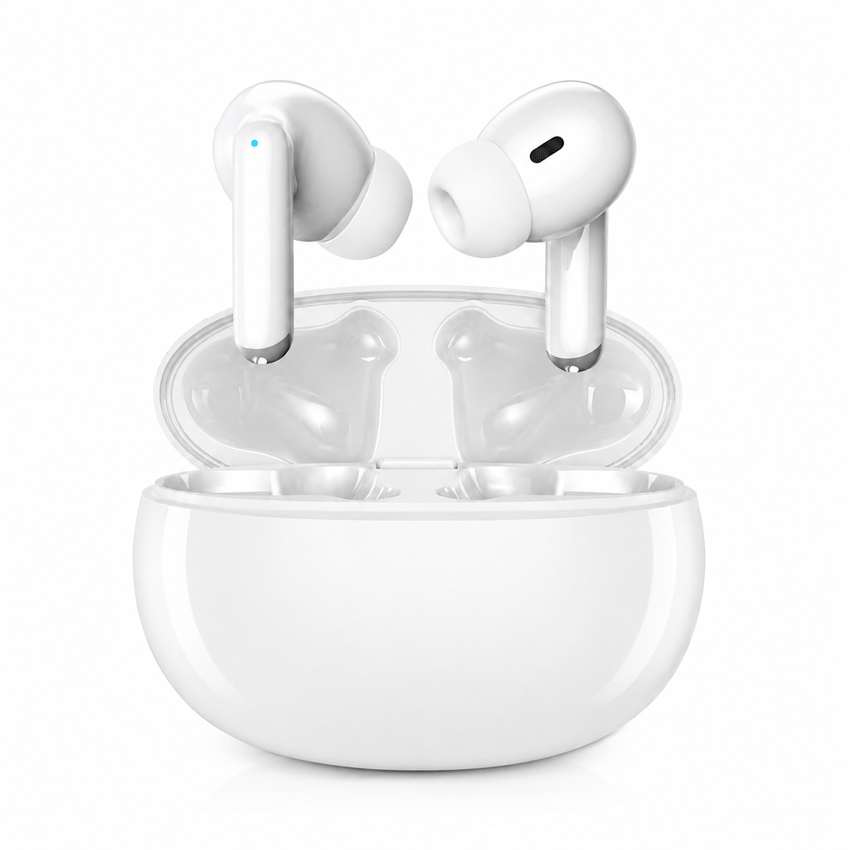 Premium Bluetooth 5.3 Wireless Earbuds Stereo In Ear Headphones Clear Microphone Sport Fit Low Latency Charging Case TWS Compatible with iPhone