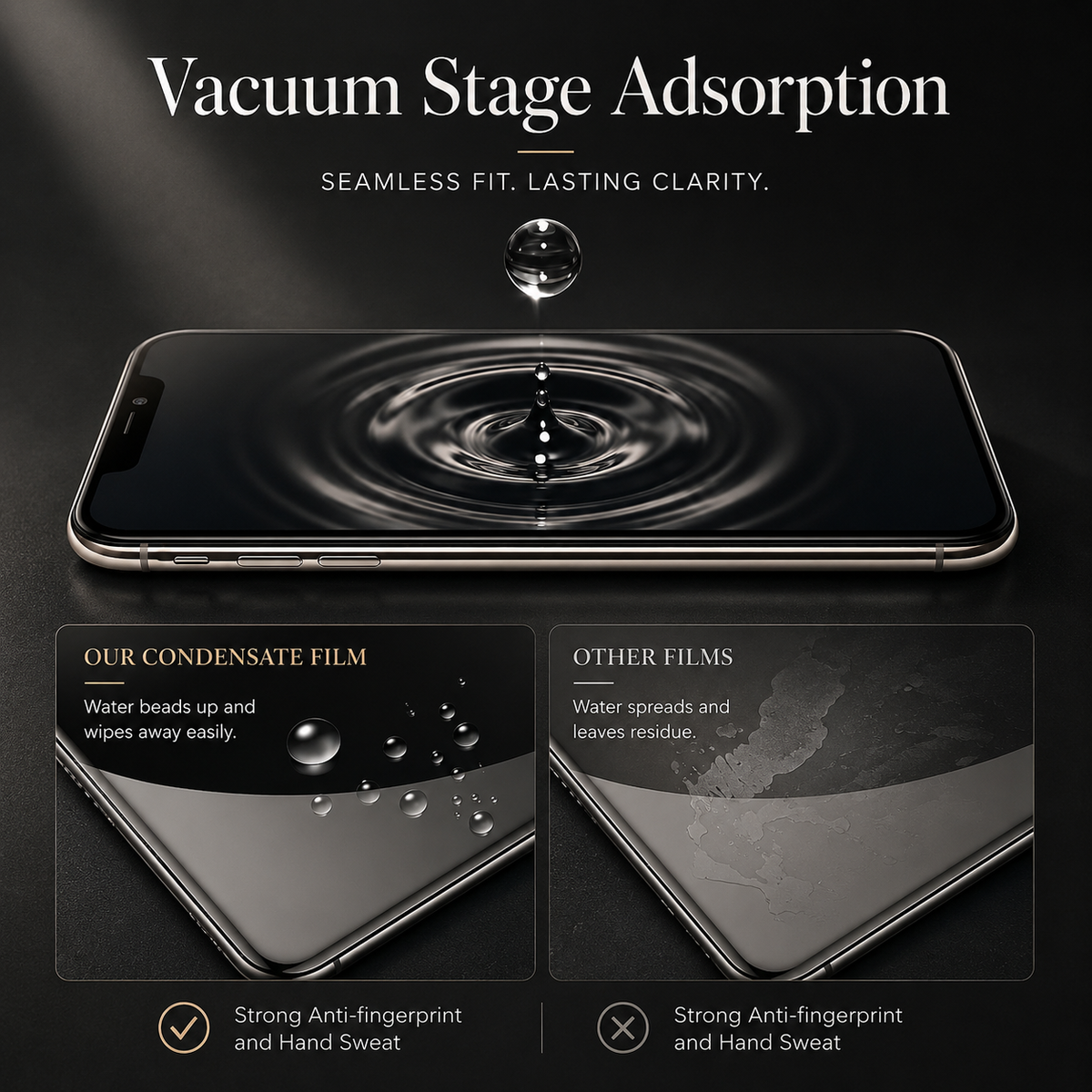 Premium Hydrogel Screen Protector Flexible Full Cover Protective Film Scratch Resistant Smooth Touch Impact Protection Compatible with iPhone