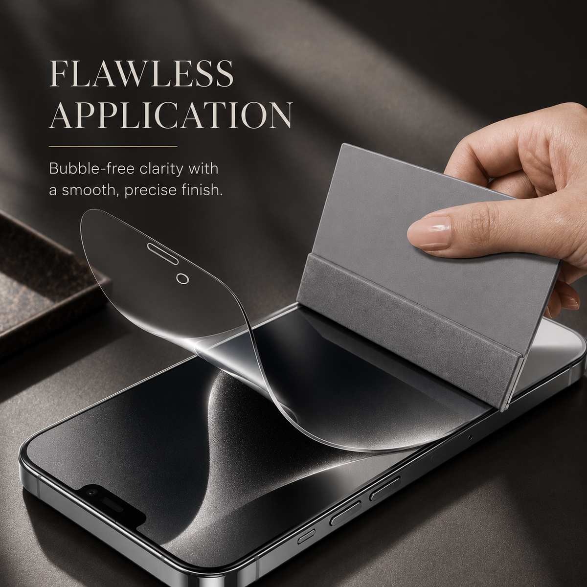Premium Hydrogel Screen Protector Flexible Full Cover Protective Film Scratch Resistant Smooth Touch Impact Protection Compatible with iPhone
