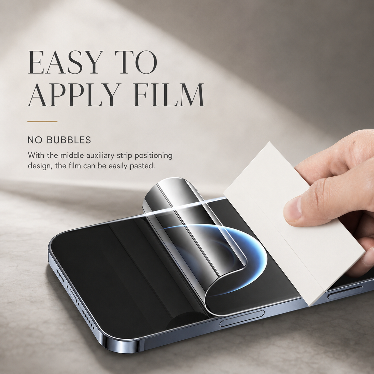 Premium Hydrogel Screen Protector Flexible Full Cover Protective Film Scratch Resistant Smooth Touch Impact Protection Compatible with iPhone