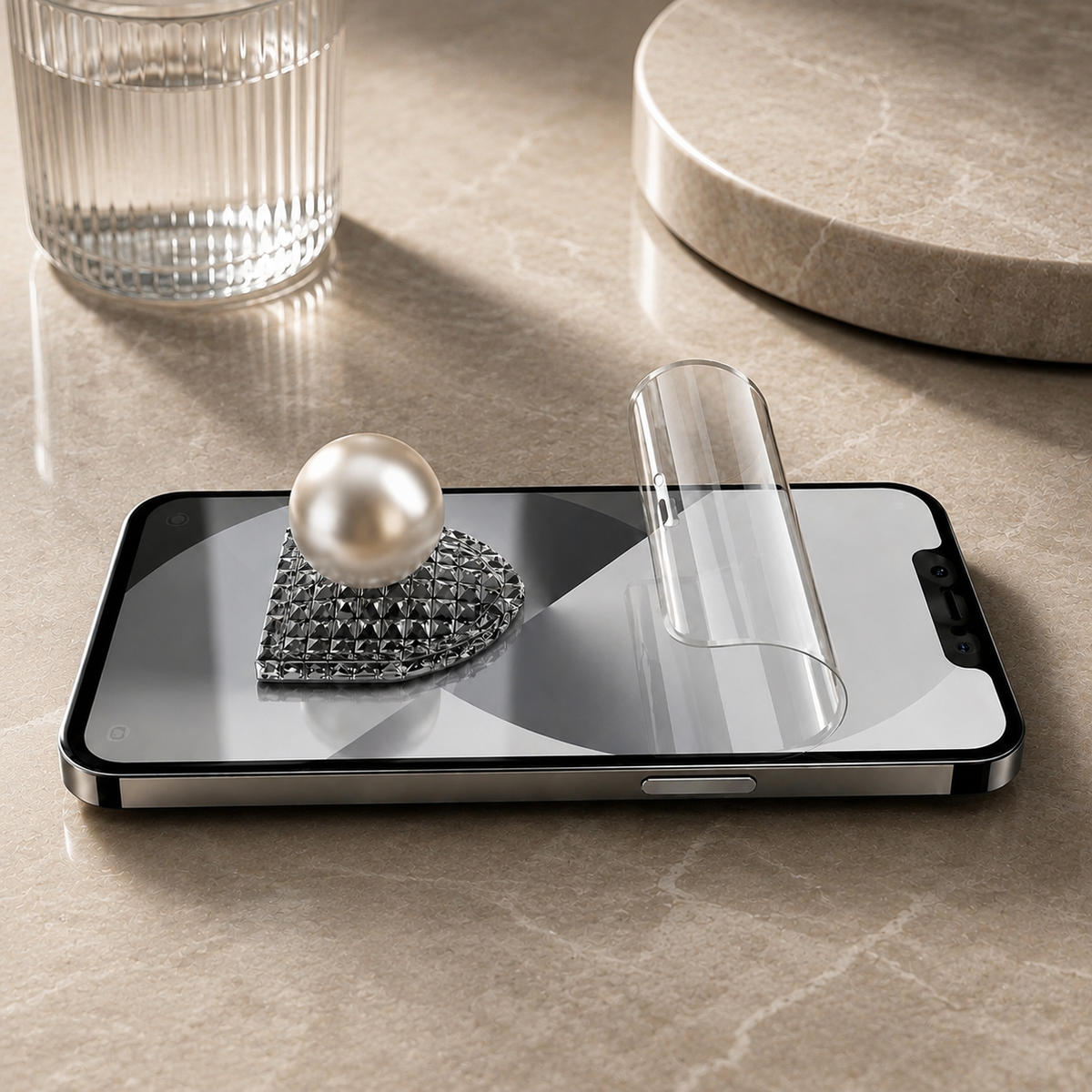Premium Hydrogel Screen Protector Flexible Full Cover Protective Film Scratch Resistant Smooth Touch Impact Protection Compatible with iPhone