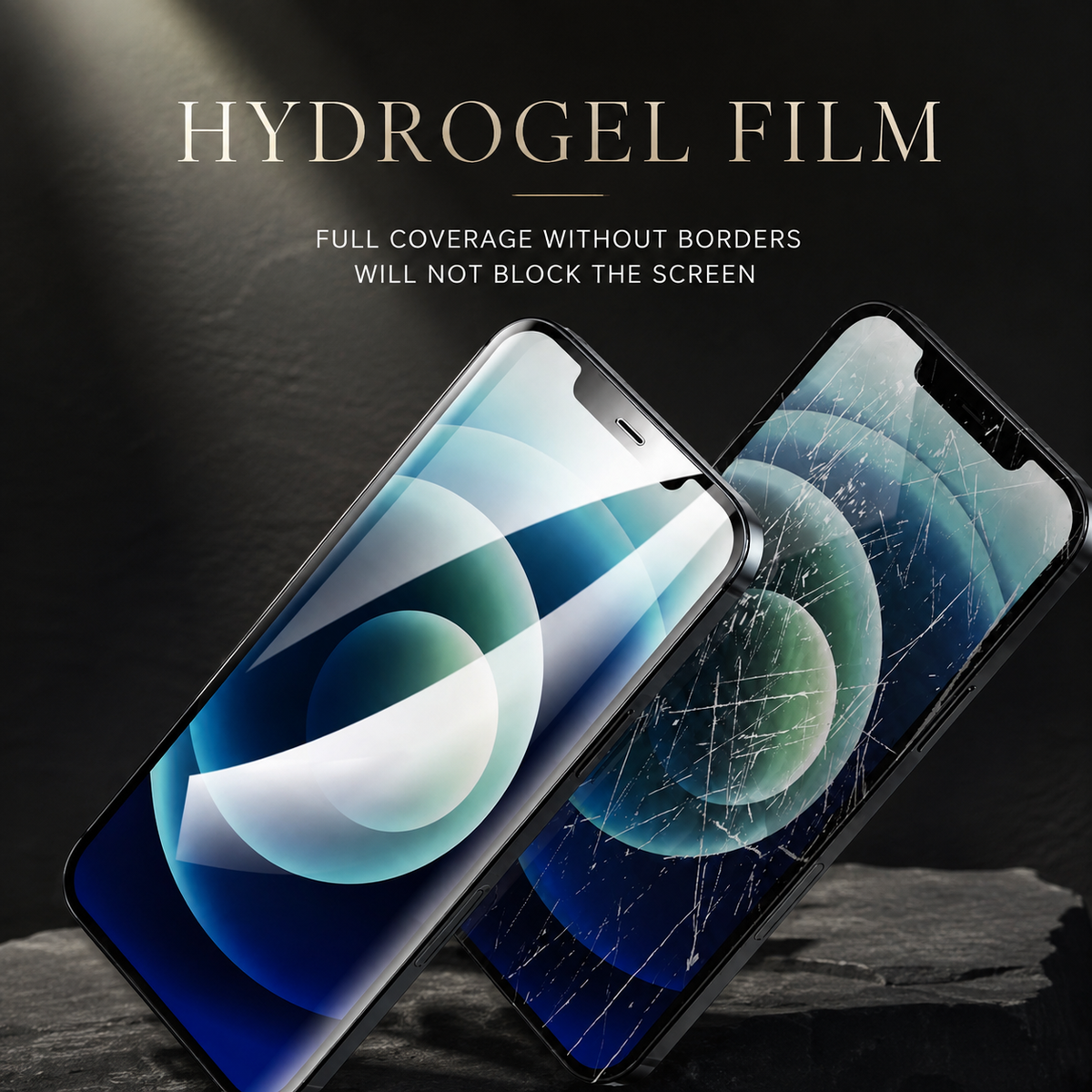 Premium Hydrogel Screen Protector Flexible Full Cover Protective Film Scratch Resistant Smooth Touch Impact Protection Compatible with iPhone