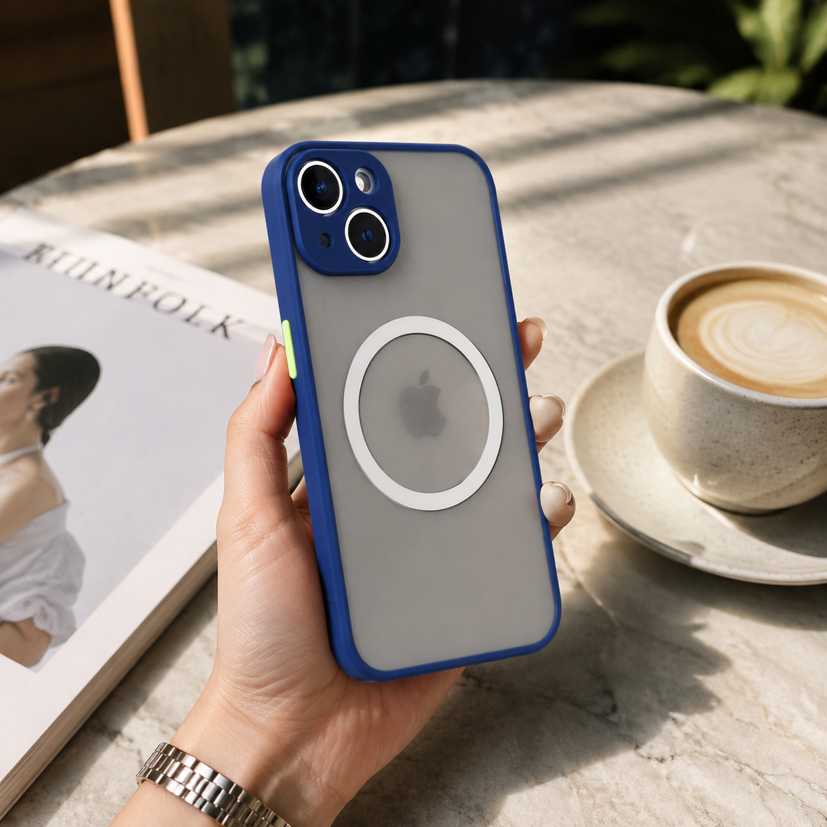 Premium Luxury MagSafe Compatible iPhone Case – Matte Shockproof Protective Cover with Camera Lens Protection, Slim Magnetic Design & Secure Grip