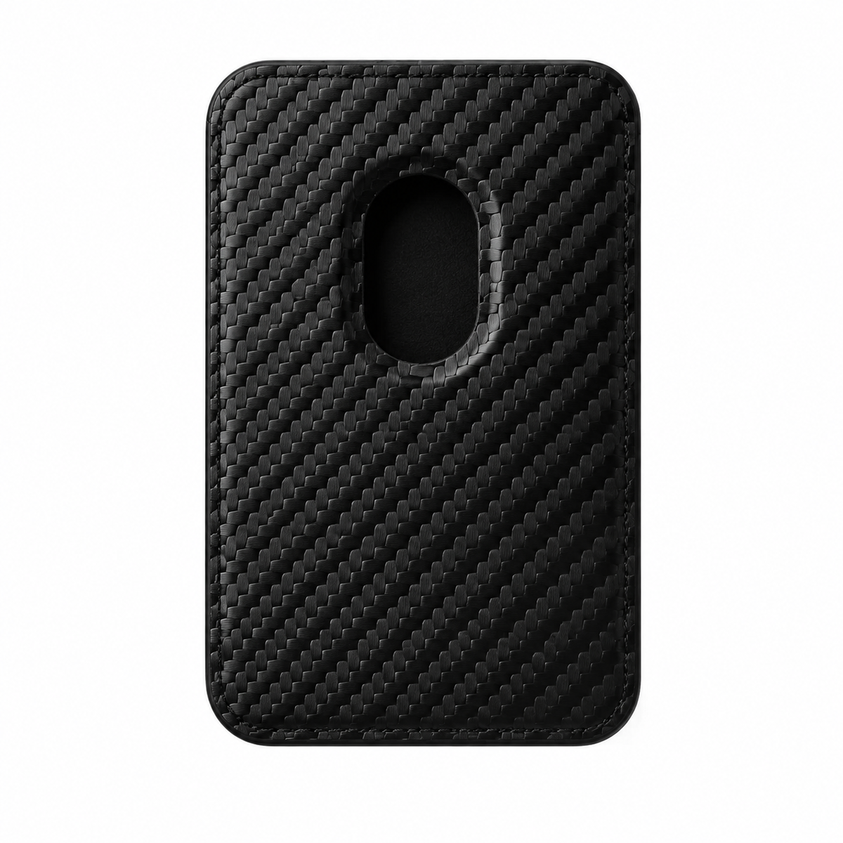 Premium MagSafe Card Holder Wallet Carbon Fiber Magnetic Slim Card Case Credit Card Holder Strong Magnetic Storage Compatible with iPhone