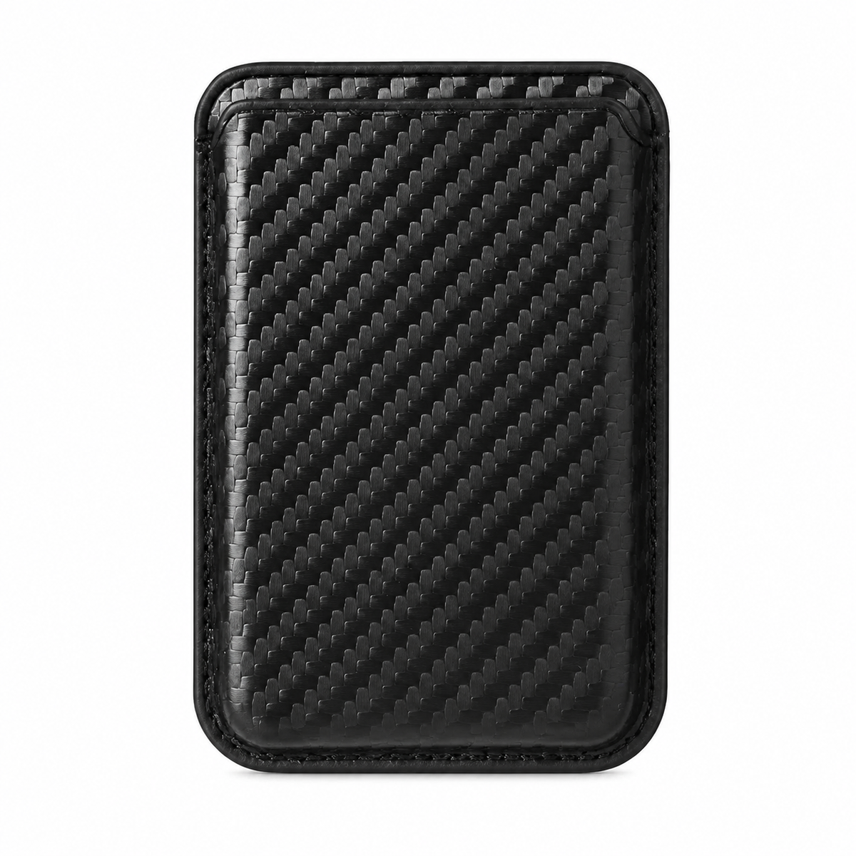 Premium MagSafe Card Holder Wallet Carbon Fiber Magnetic Slim Card Case Credit Card Holder Strong Magnetic Storage Compatible with iPhone