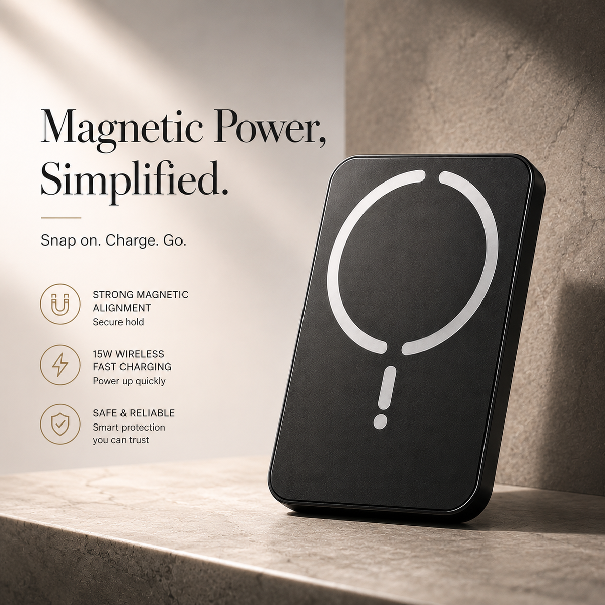 Premium Magnetic Car Wireless Charger Air Vent Phone Holder 100W Fast Charging MagSafe Compatible Wireless Charging Mount Stand Compatible with iPhone