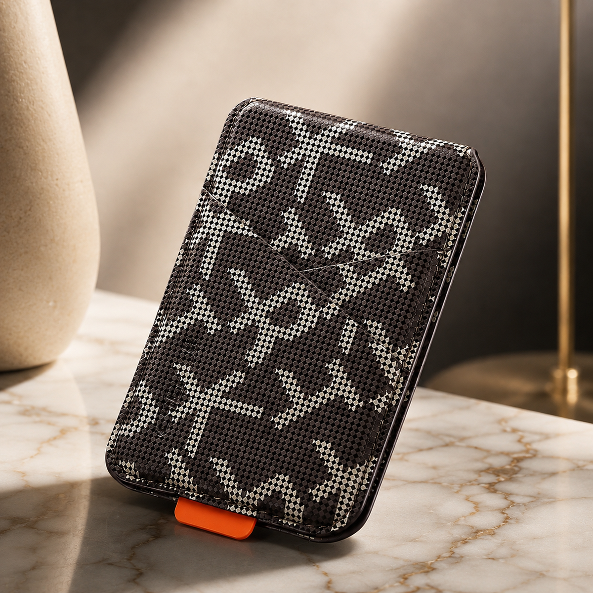 Premium Magnetic Leather Wallet Card Holder MagSafe Card Wallet Strong Magnetic Card Holder Cash Storage RFID Style Compatible with iPhone
