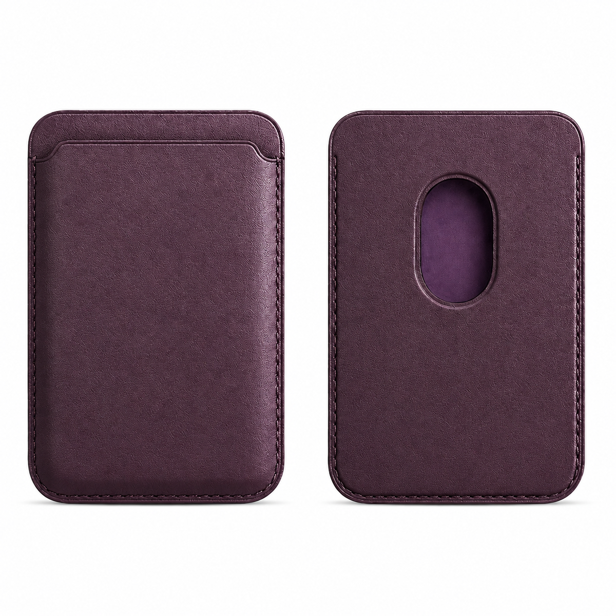Premium Magnetic Leather Wallet MagSafe RFID Blocking Card Holder Slim Magnetic Card Case Anti Scratch Leather Wallet Compatible with iPhone Everyday