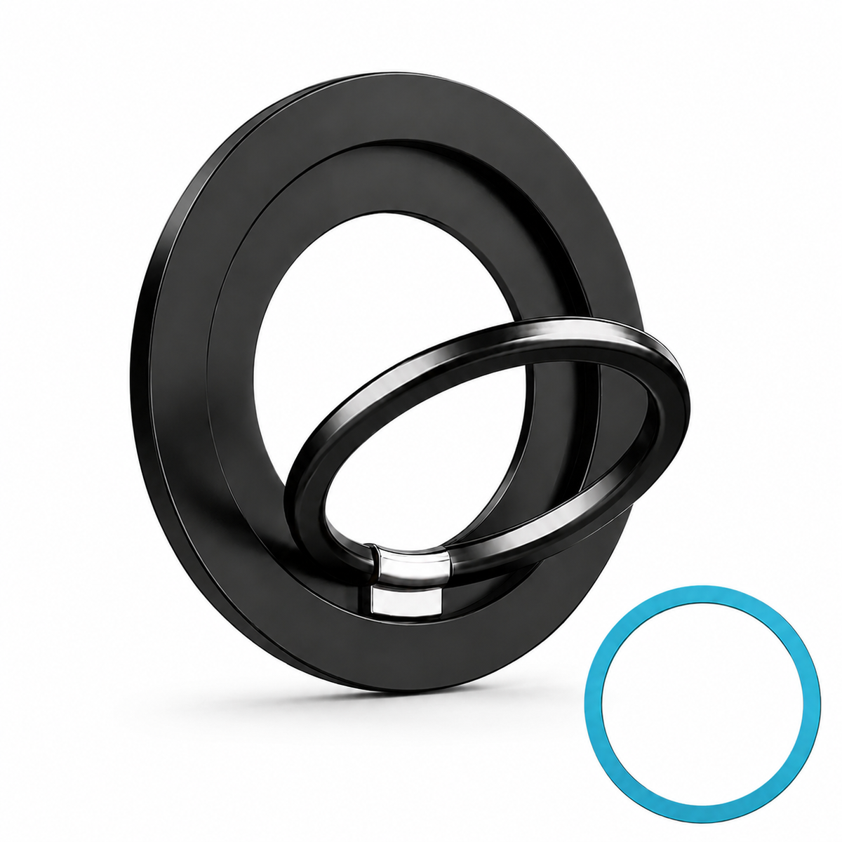 Premium Magnetic Phone Ring Holder for MagSafe 360 Rotating Grip Stand Detachable Foldable Finger Holder Kickstand Slim Compatible with iPhone Compact