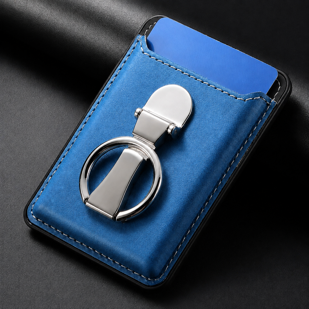 Premium Magnetic Wallet Case MagSafe Card Holder Multiple Card Slots Foldable Ring Grip Kickstand Strong Magnetic Attachment PU Leather Compatible with iPhone