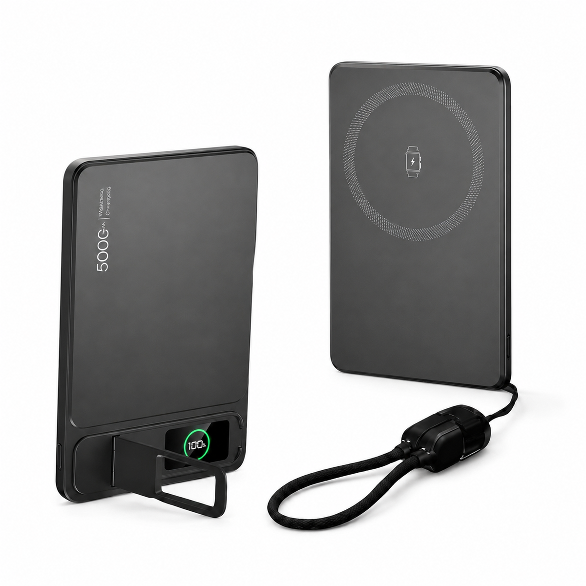 Premium Magnetic Wireless Power Bank Fast Charging Portable Battery Digital Display Metal Shell USB C Wireless Charger Two Way Charging Compatible with iPhone